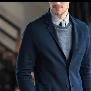 Everlane Mens Cotton Navy Blue Sweater 